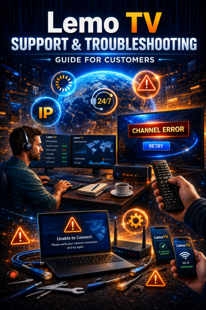 Customer support and troubleshooting tips for Xtreme HD IPTV to resolve buffering and connection problems easily